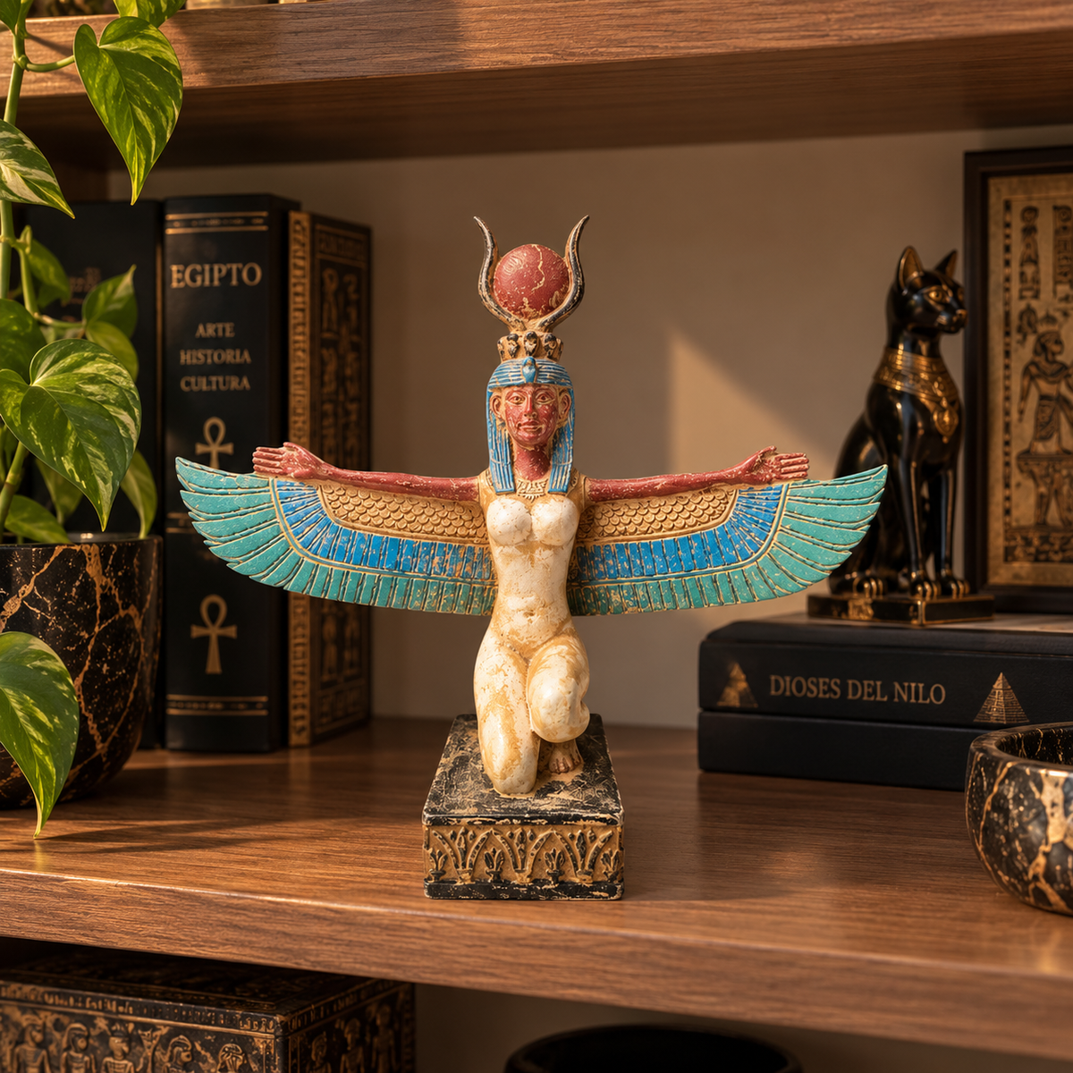Estatua de la Diosa Isis Alada – Protección y Resurrección