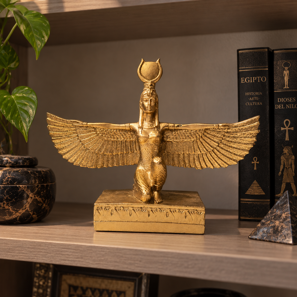 Estatua de la Diosa Isis Alada – Protección y Resurrección