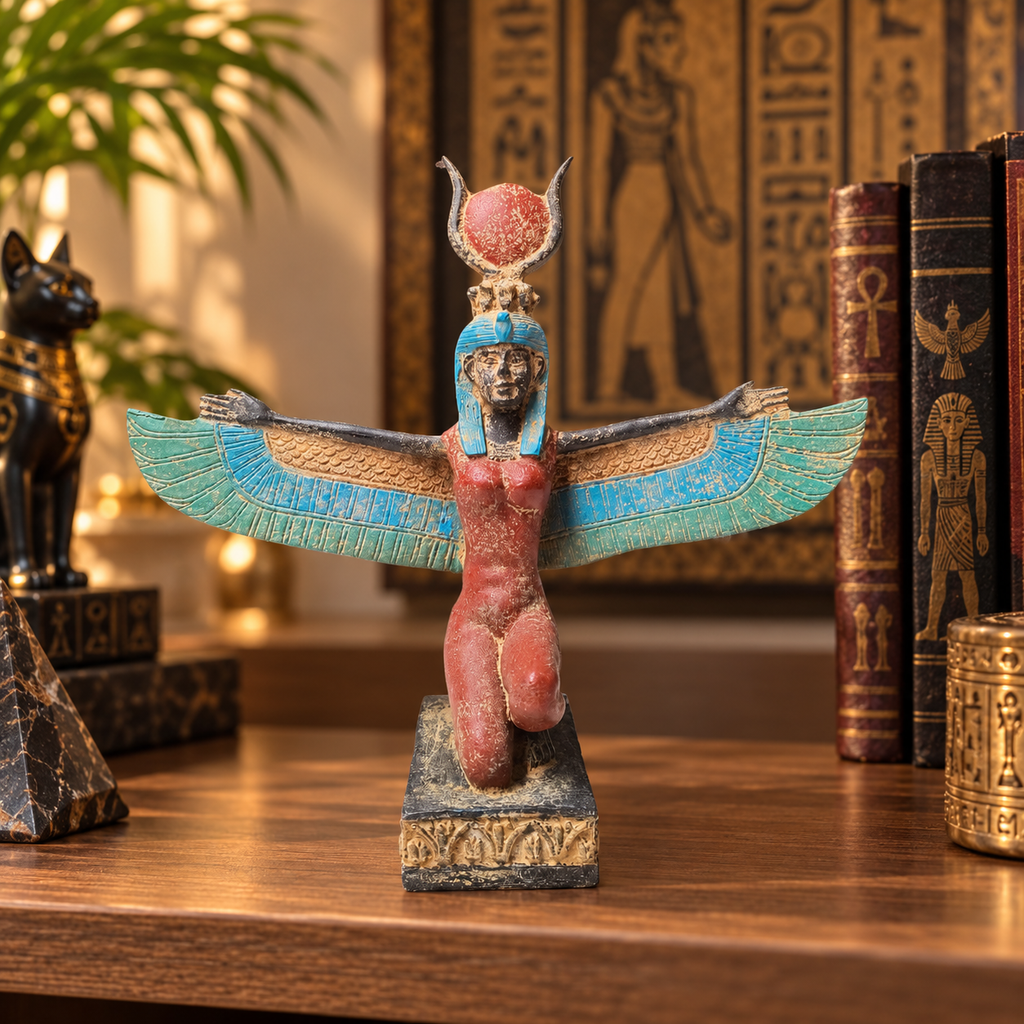 Estatua de la Diosa Isis Alada – Protección y Resurrección