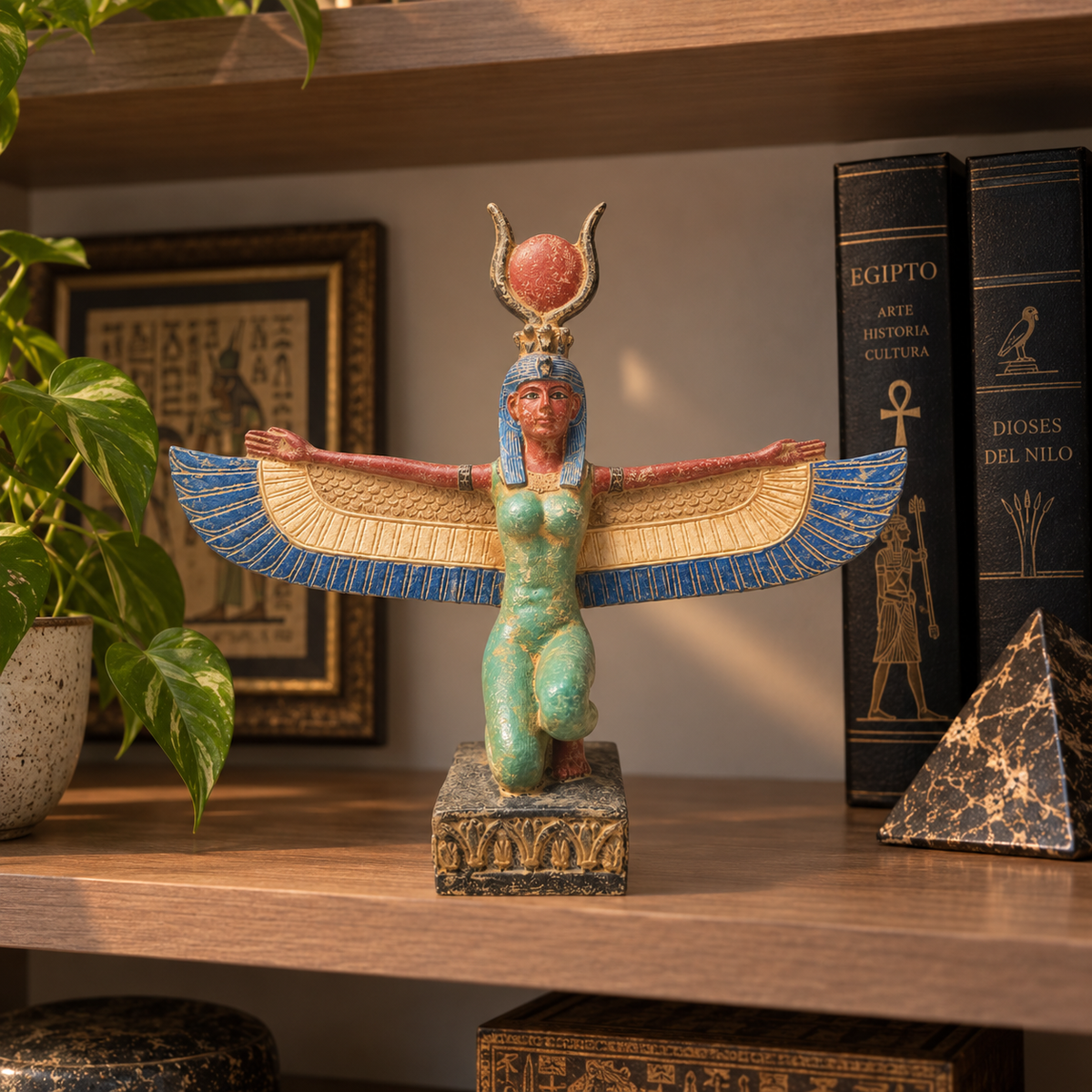 Estatua de la Diosa Isis Alada – Protección y Resurrección