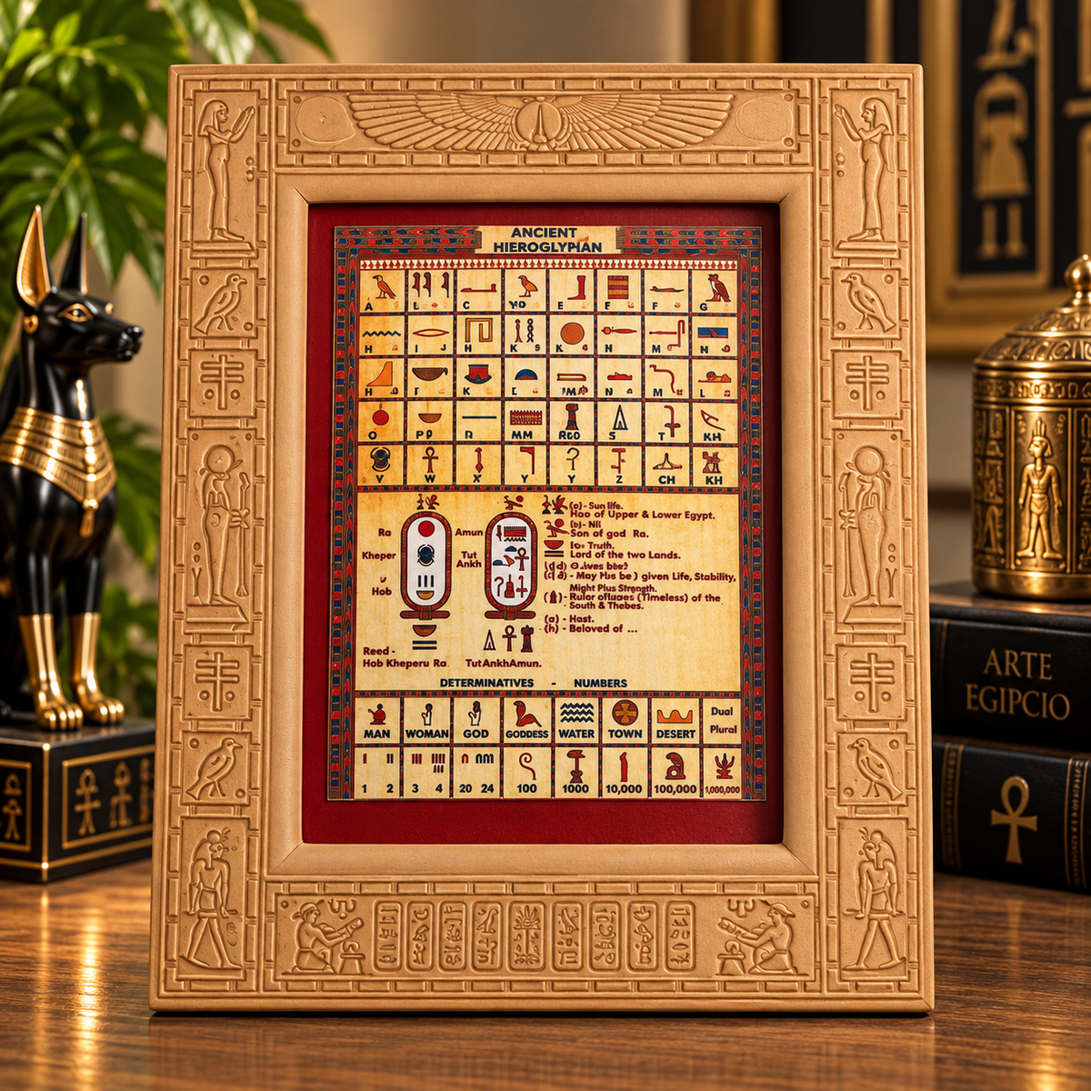 Portarretrato Egipcio – Elegancia y Arte del Antiguo Egipto