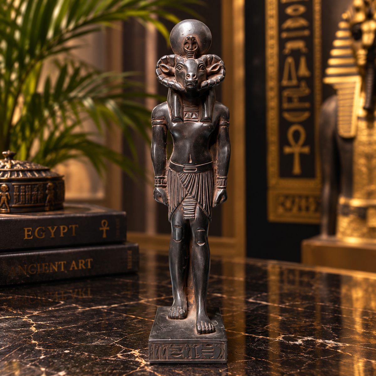 Estatua del Dios Knum (Khnum) – El Moldeador de la Vida y Creador Divino