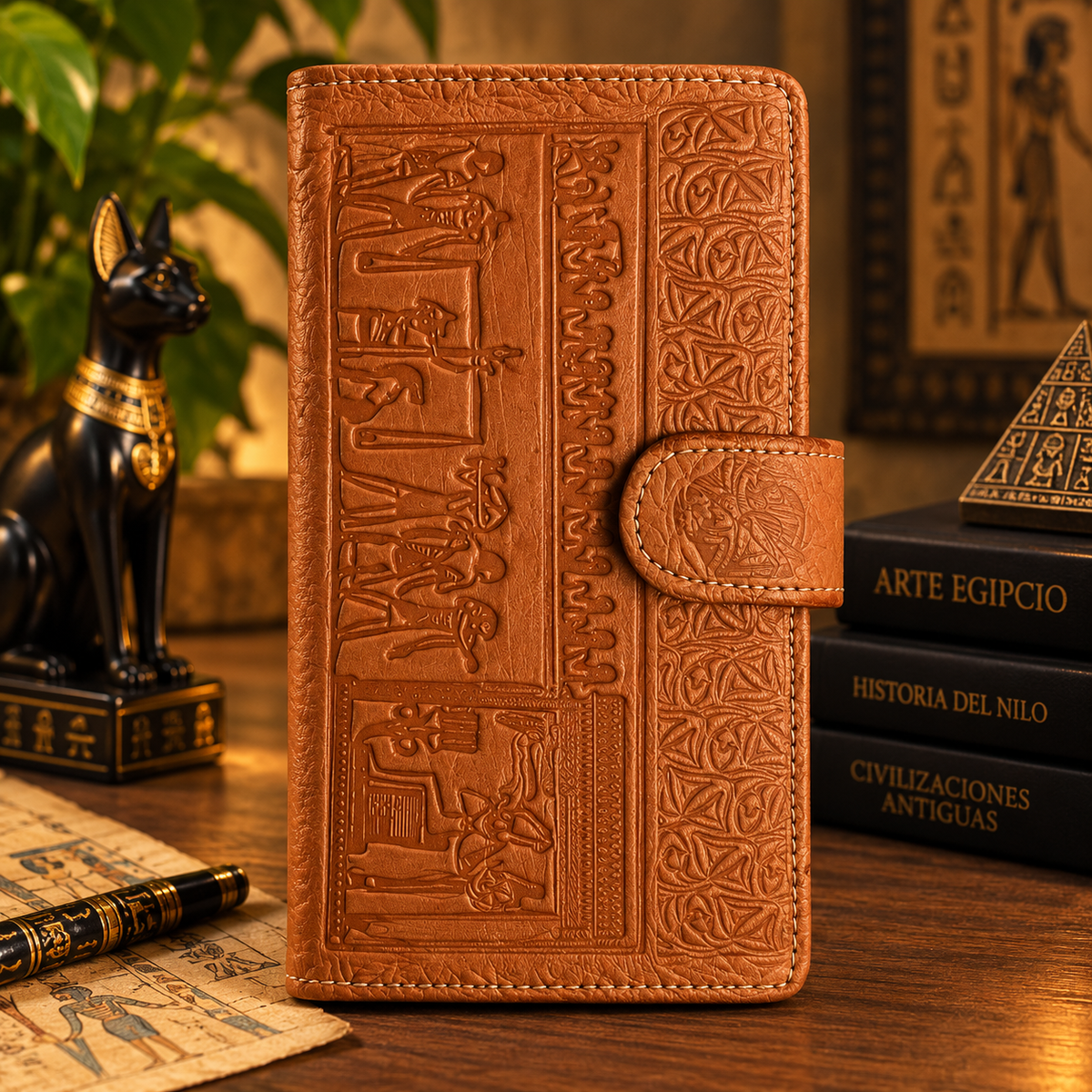 Cartera de Cuero de Camello – Elegancia y Tradición Egipcia