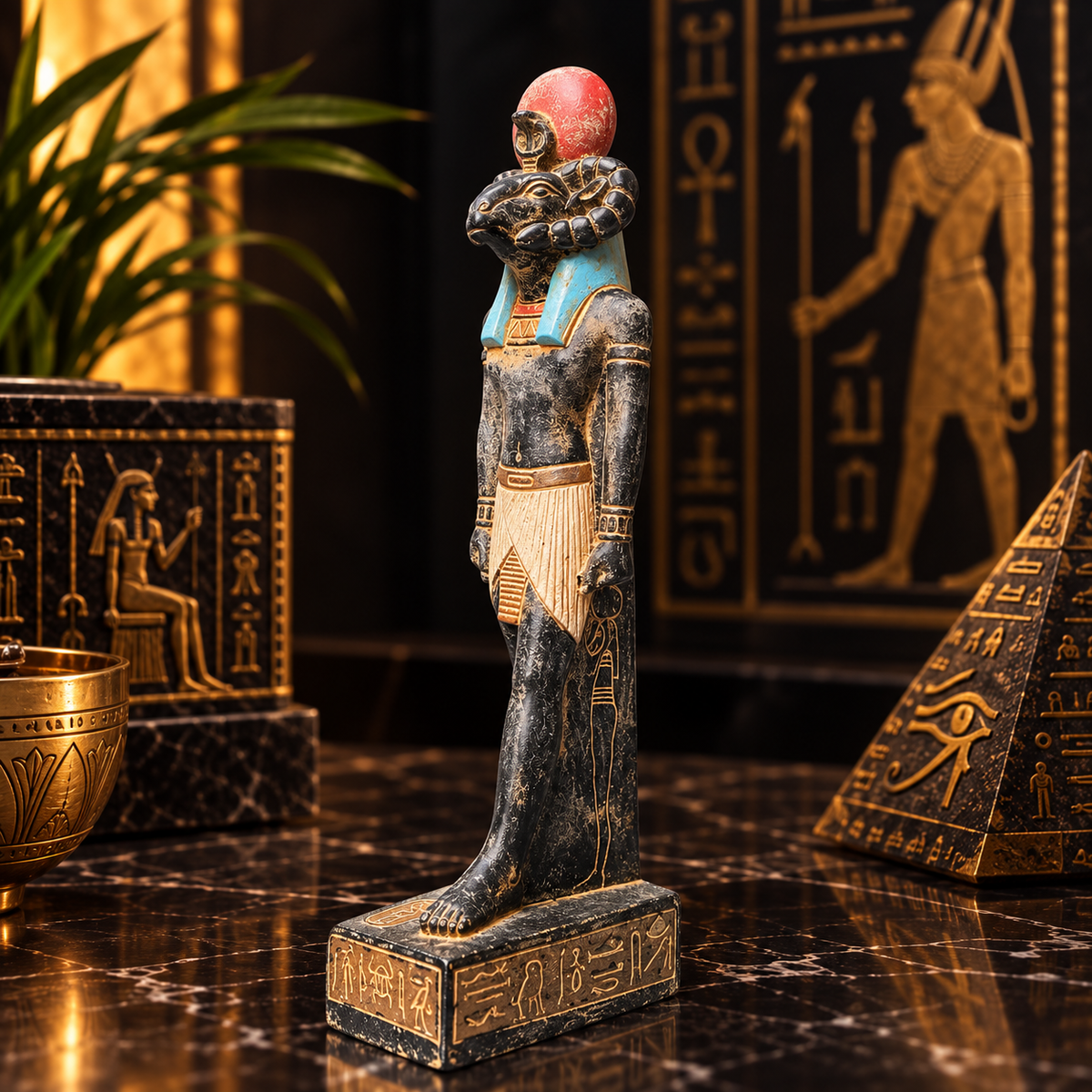 Estatua del Dios Knum (Khnum) – El Moldeador de la Vida y Creador Divino